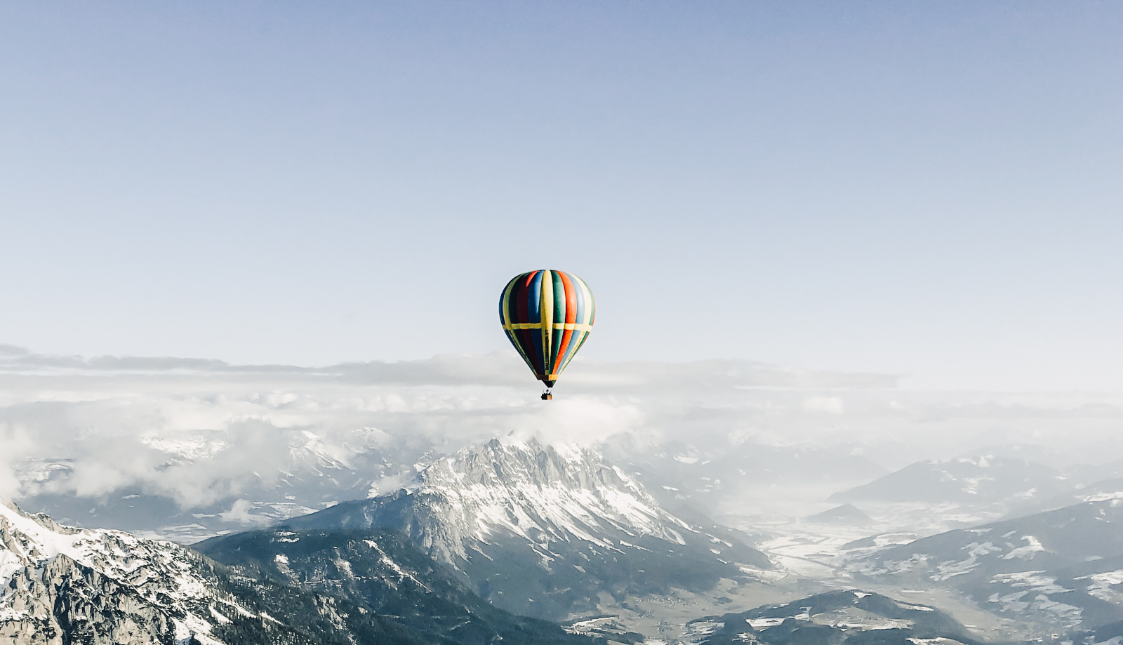 Über den Wolken – eine Fahrt mit dem Heißluftballon