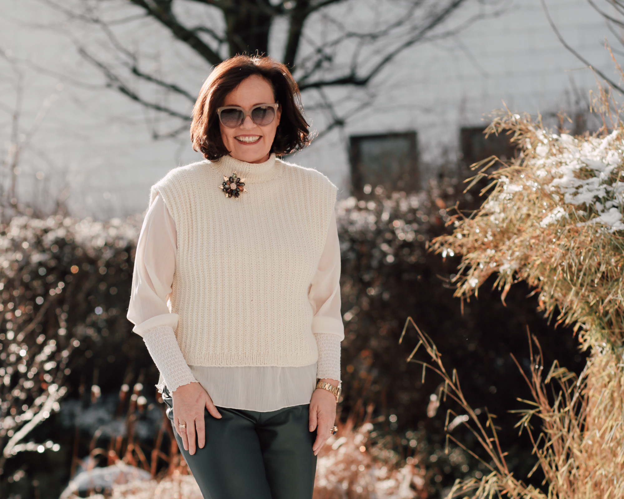 Outfit: Pullunder – selbstgestrickt – spießig oder ein modisches Trendteil?